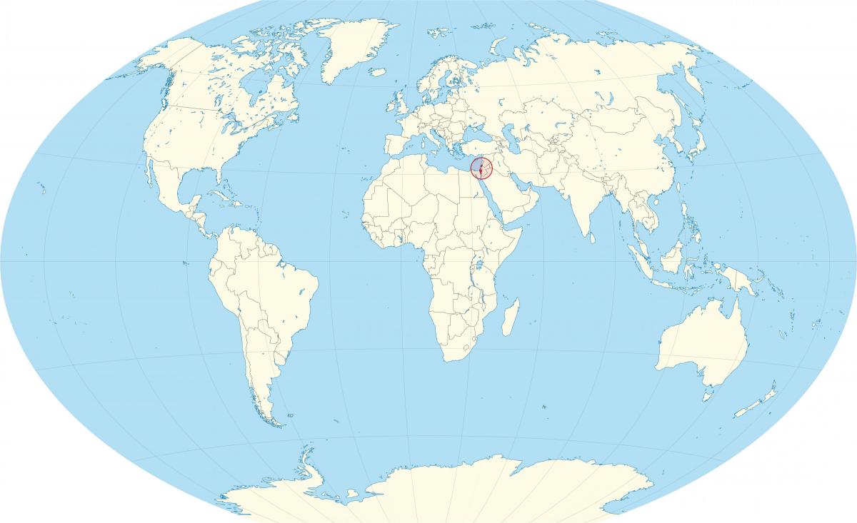 以色列在世界地图上的位置