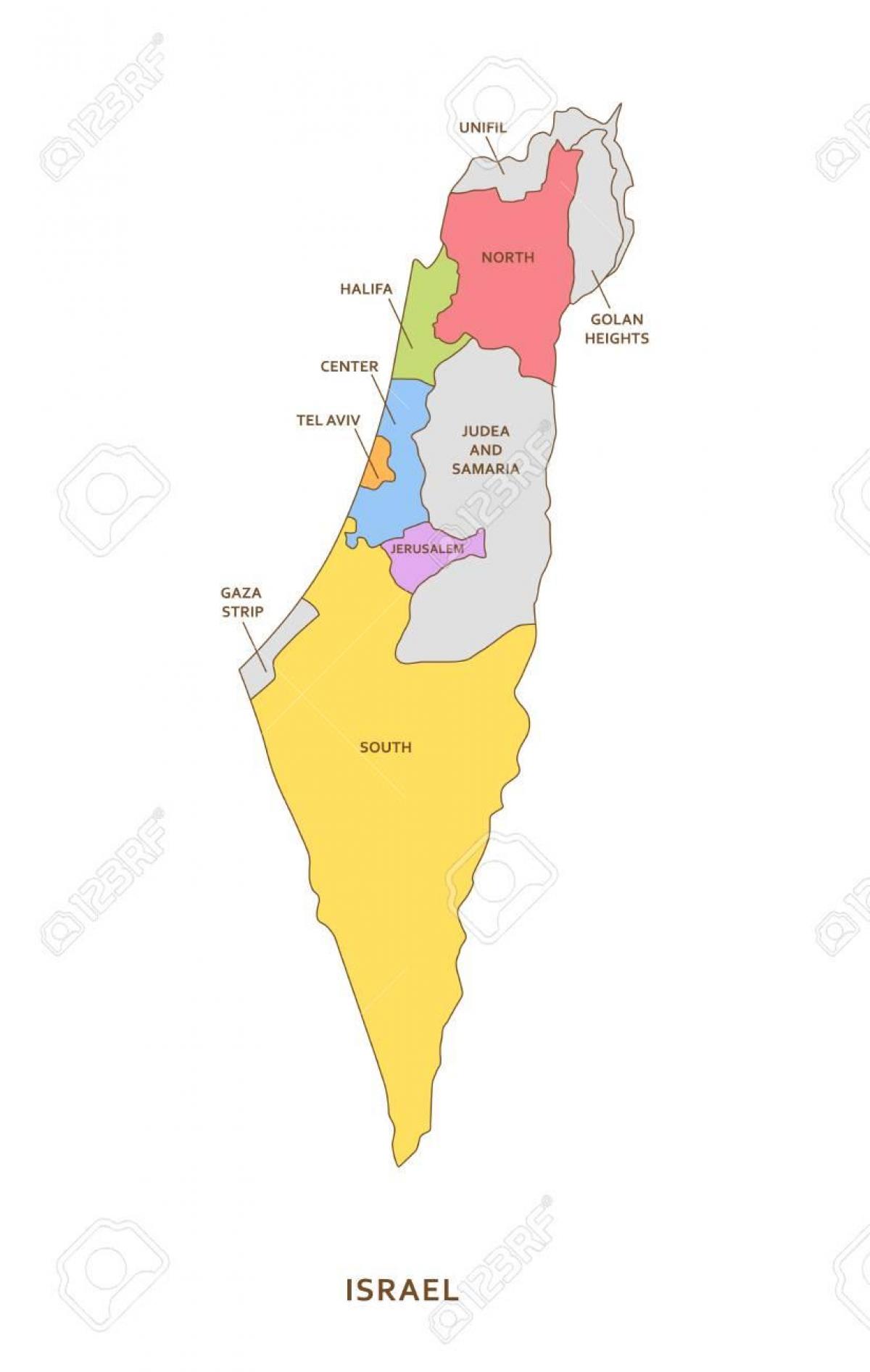 以色列地区图