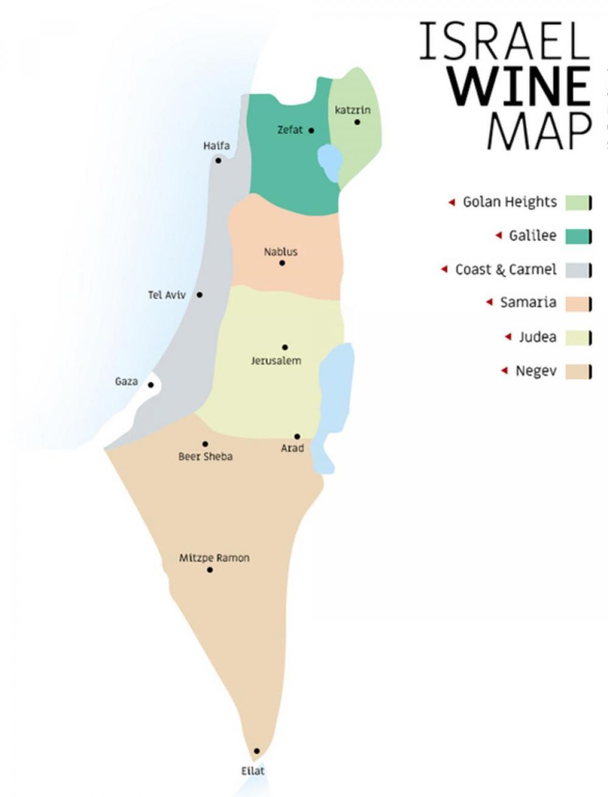 以色列葡萄园地图