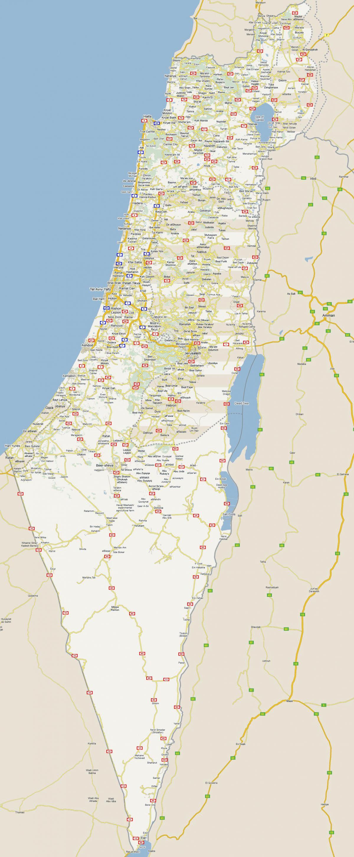 以色列驾驶地图