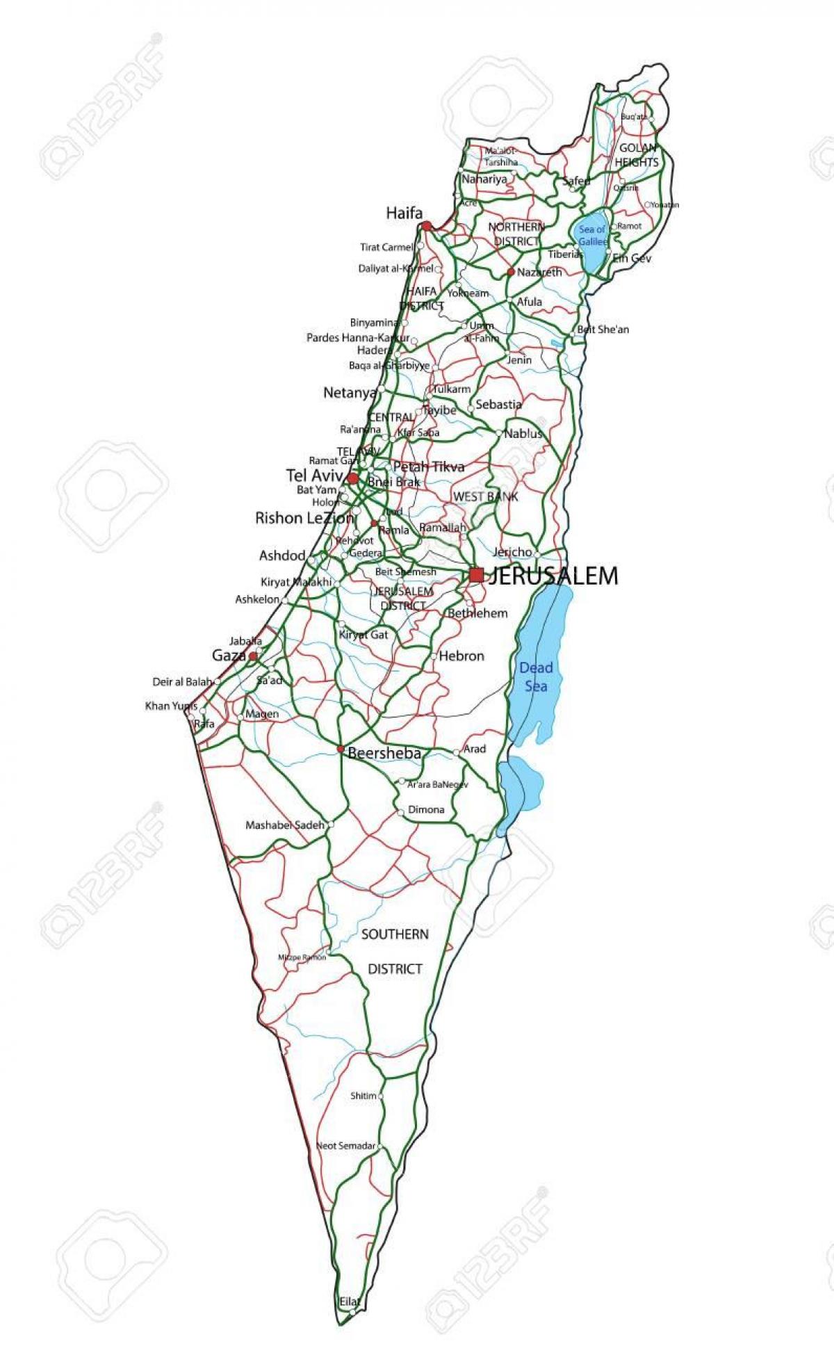 以色列高速公路地图