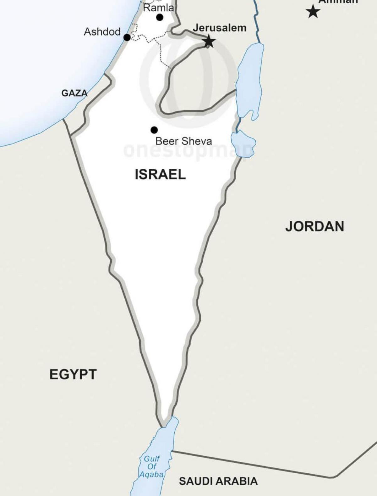 以色列南部地图