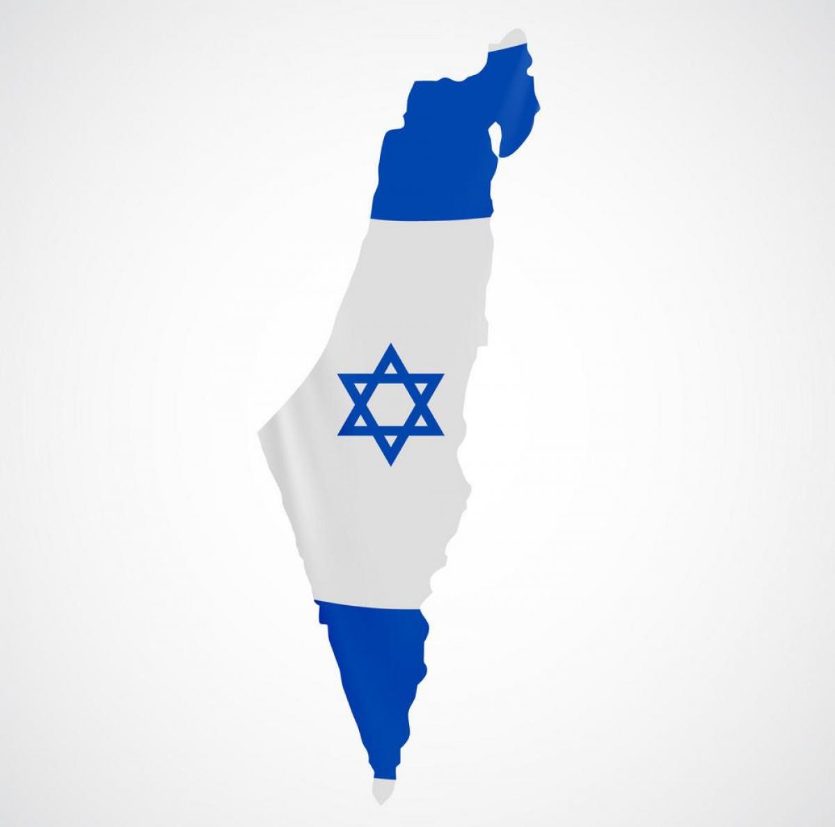 以色列国旗地图