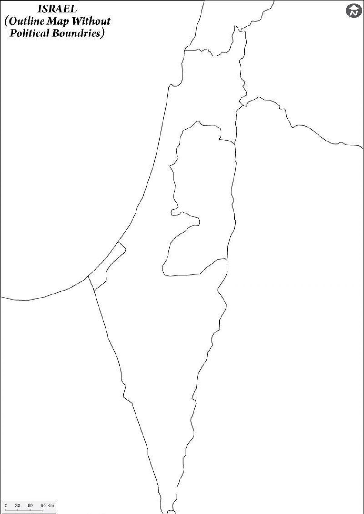 空的以色列地图